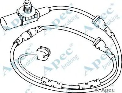 APEC BRAKING wir5244 -  Указатель износа, накладка тормозной колодки